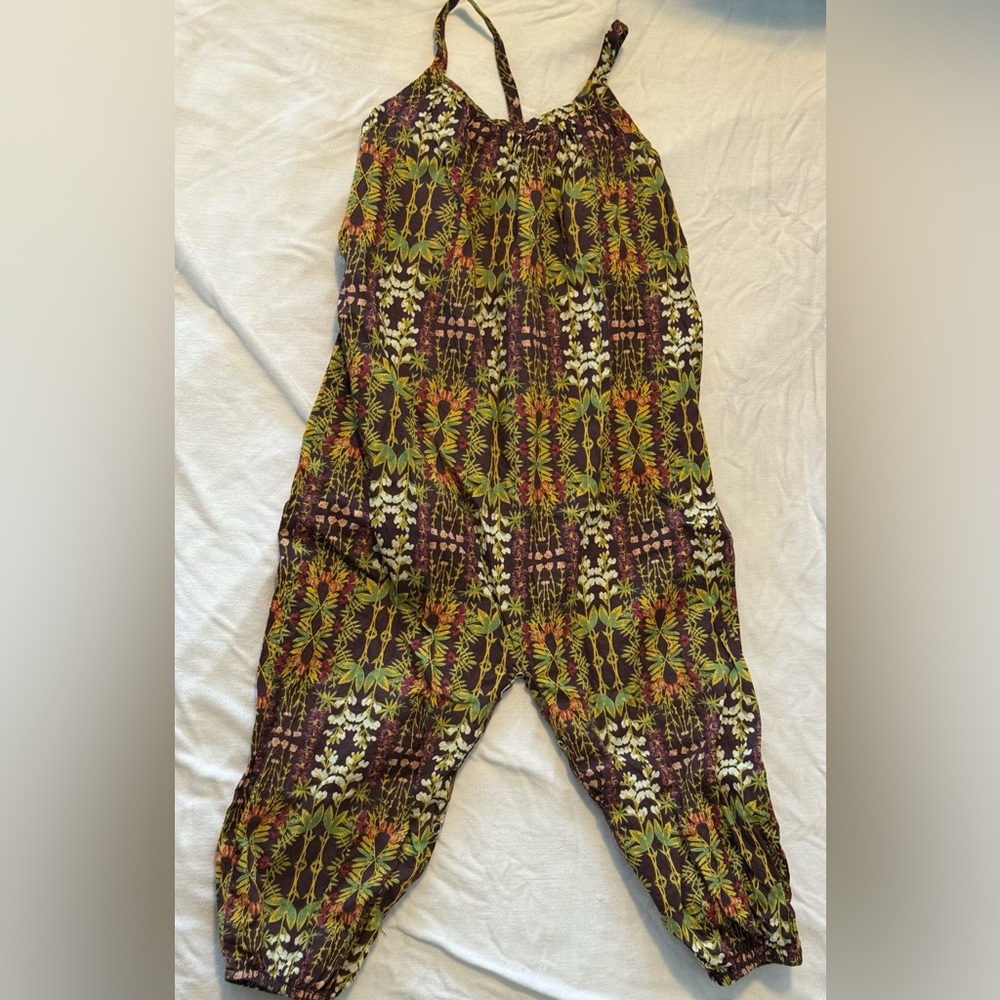 Kate Quinn Floral Patterned Jumpsuit, 18-24mo